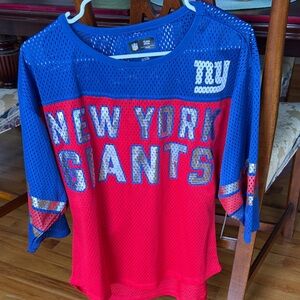 NFL New York Giants Blue & Red Mesh Jersey